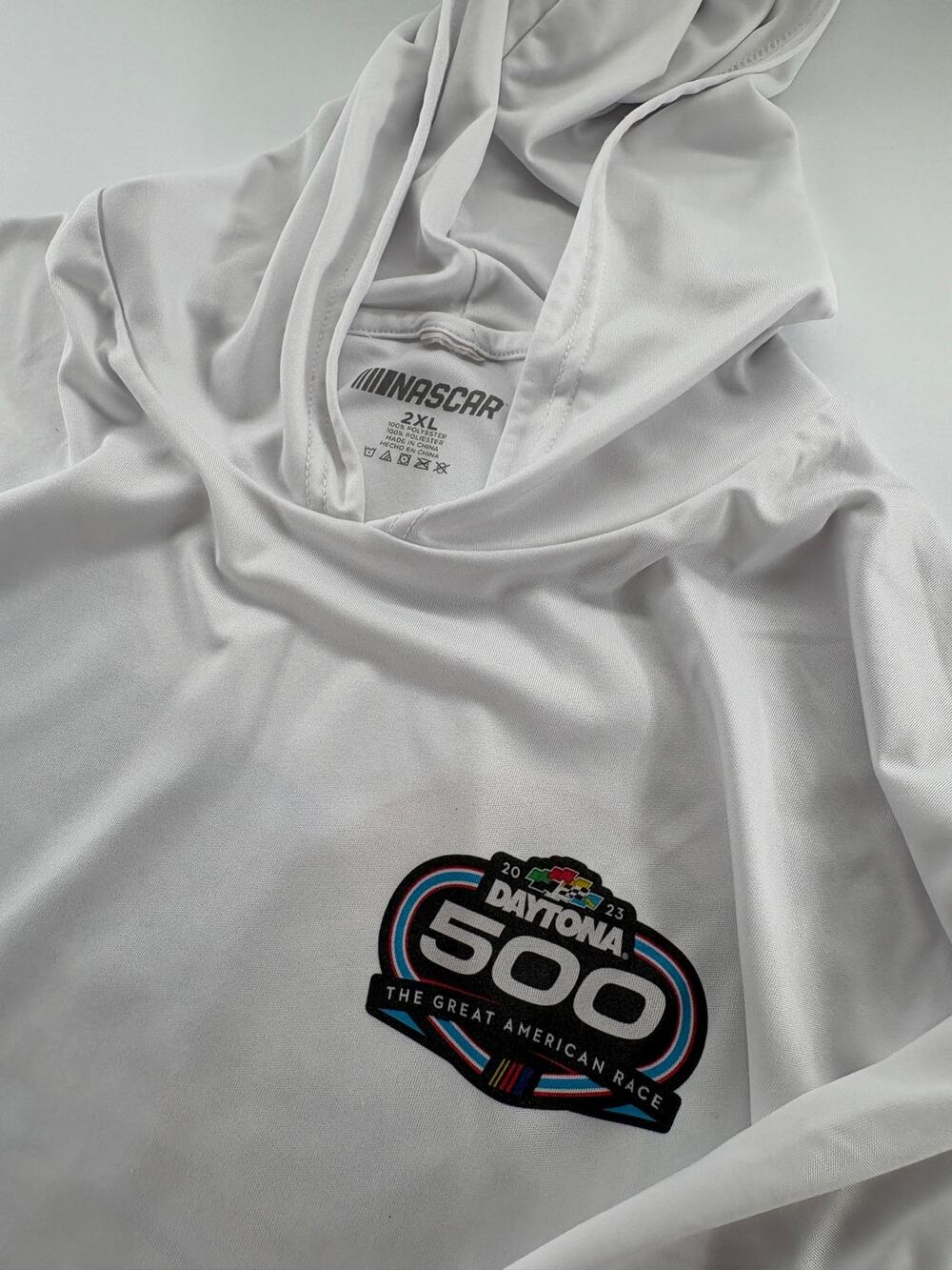 NASCAR Daytona 500 65th Anniversary Hooded Long Sleeve Shirt Men's 2XL